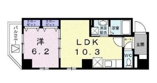 ラ・ポーズゾー　201号室　間取り
