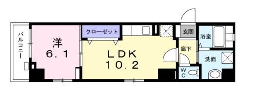 Lino asakusa (リーノアサクサ)　601号室　間取り