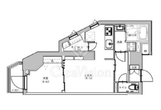 S-RESIDENCE浅草Fiore (エスレジデンス浅草フィオーレ)　303号室　間取り