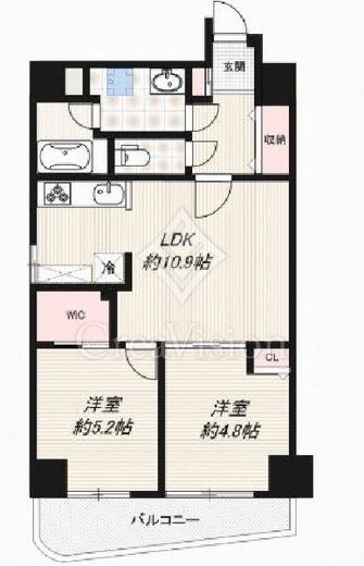 インプルーブ上野松が谷　401号室　間取り