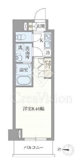 オープンブルーム押上　203号室　間取り