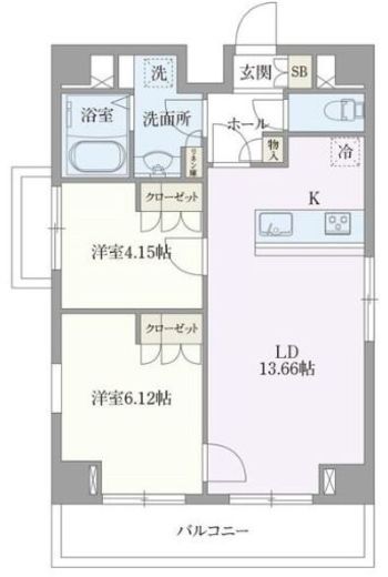 オープンブルーム押上　901号室　間取り