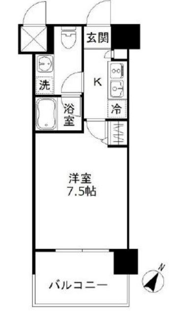 フォレシティ豊洲　308号室　間取り