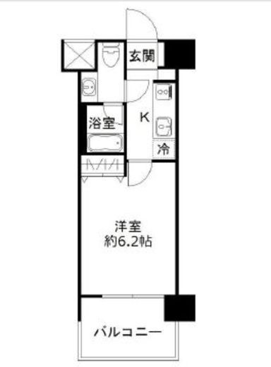 BluRock豊洲　604号室　間取り