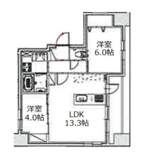 アーバンパーク立石　1201号室　間取り