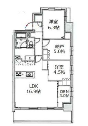 アーバンパーク立石　704号室　間取り