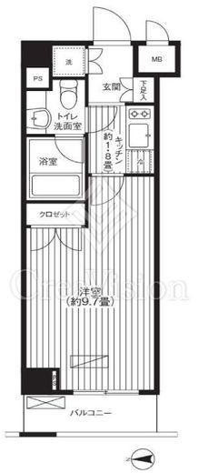 グランハイツ東新宿　317号室　間取り