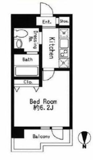 ドゥーエ西大島2　1009号室　間取り
