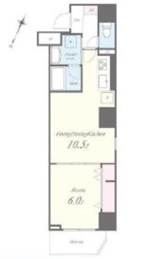 MEIN SCHLOSS亀戸 (マインシュロス亀戸)　201号室　間取り