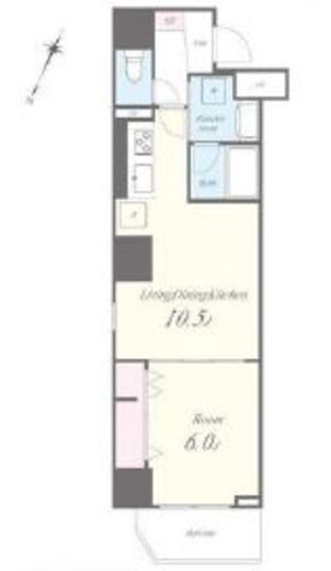 MEIN SCHLOSS亀戸 (マインシュロス亀戸)　402号室　間取り