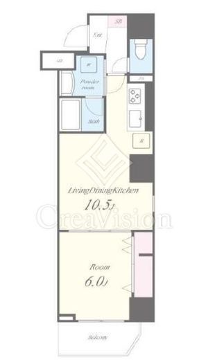 MEIN SCHLOSS亀戸 (マインシュロス亀戸)　501号室　間取り