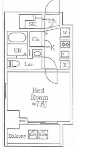 ドゥーエ西大島Ⅲ　401号室　間取り