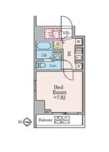 ドゥーエ西大島Ⅲ　1304号室　間取り