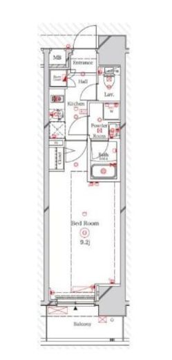 ラフィスタ三ノ輪　202号室　間取り