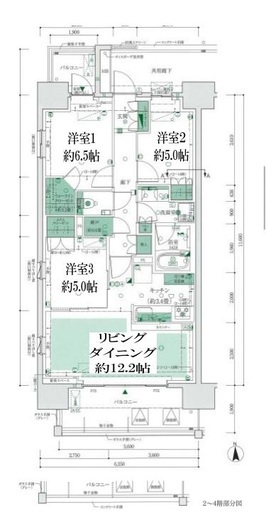ザ・パークハウス亀有　401号室　間取り