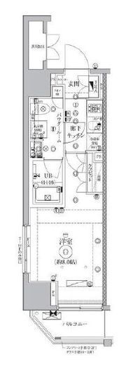 セジョリ浅草　703号室　間取り