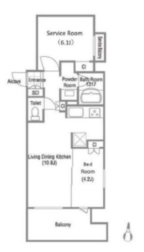 クレストコート吾妻橋レジデンス　1101号室　間取り