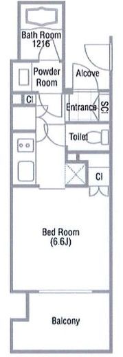 クレストコート吾妻橋レジデンス　502号室　間取り