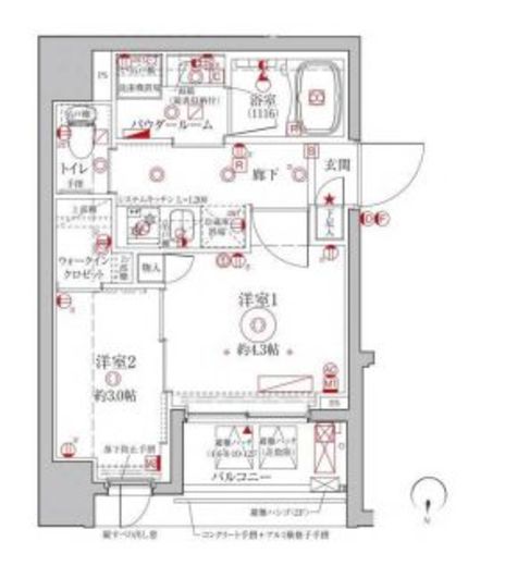 クレイシアIDZ台東竜泉　903号室　間取り
