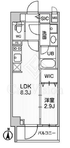 シーズンフラッツ押上テラス　101号室　間取り