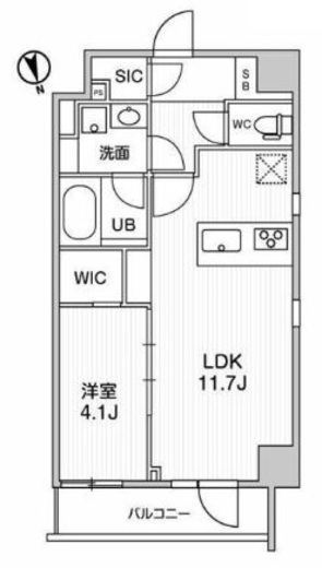 ALTERNA浅草 (オルタナ浅草)　301号室　間取り