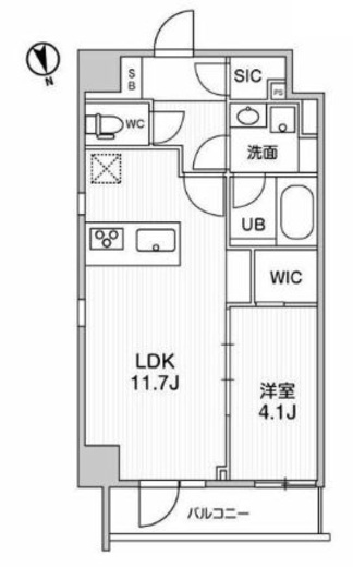 ALTERNA浅草 (オルタナ浅草)　605号室　間取り