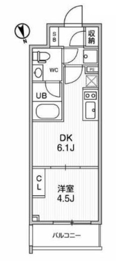 ALTERNA浅草 (オルタナ浅草)　703号室　間取り