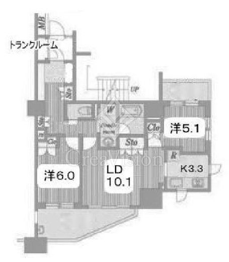 グランヒルズTOKYOイースト　6F1号室　間取り