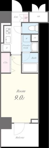 Meanui kinshicho (メアヌイ錦糸町)　302号室　間取り