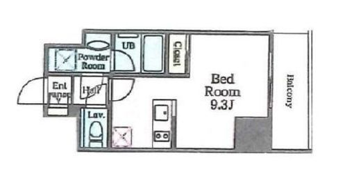 リージア浅草橋　201号室　間取り