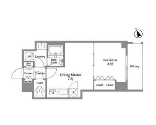 プラネソシエ青戸　204号室　間取り