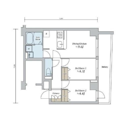 セジョリ押上　408号室　間取り