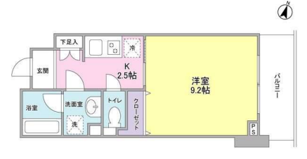 四番町セントラルシティハウス　503号室　間取り