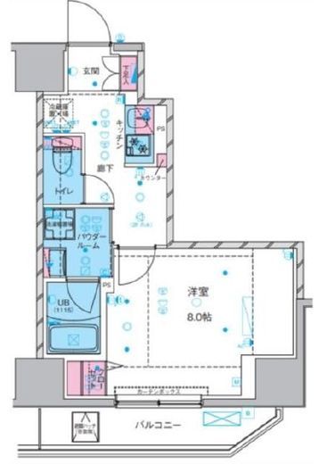 ジェノヴィア上野3スカイガーデン　1002号室　間取り