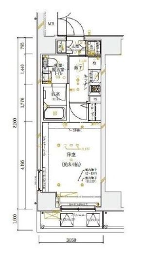 ガリシア新御徒町　503号室　間取り