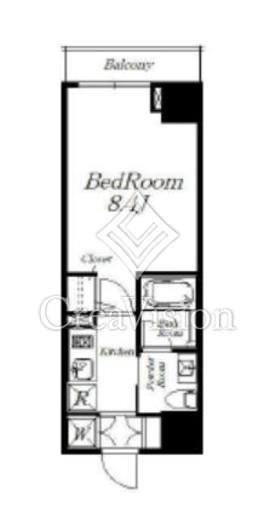 ガリシア新御徒町　702号室　間取り
