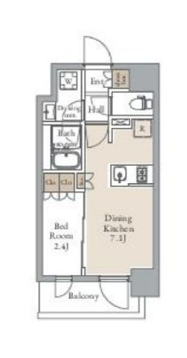 グランカーサ三ノ輪Ⅱ　601号室　間取り