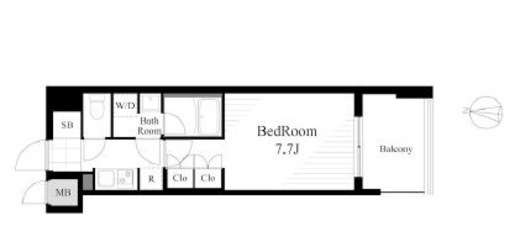 ラティエラ大島　905号室　間取り