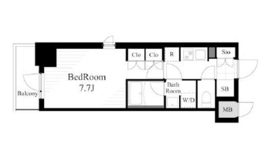 ラティエラ大島　1102号室　間取り