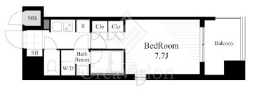 ラティエラ大島　1006号室　間取り