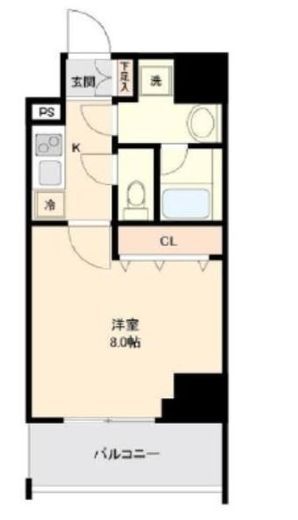 リテラス大島　703号室　間取り