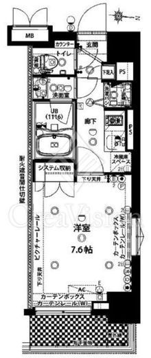 プレスタイル住吉　202号室　間取り