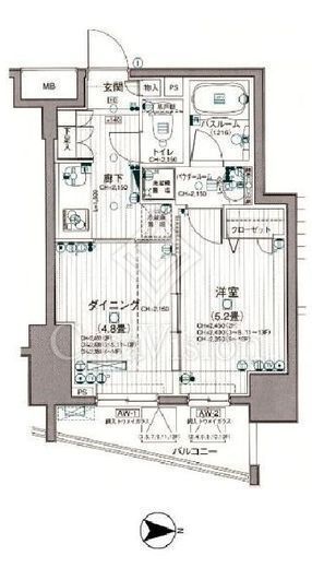 日神デュオステージ浅草国際通り　301号室　間取り