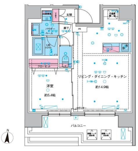 GENOVIA本所吾妻橋Ⅲ (ジェノヴィア本所吾妻橋Ⅲ)　1102号室　間取り