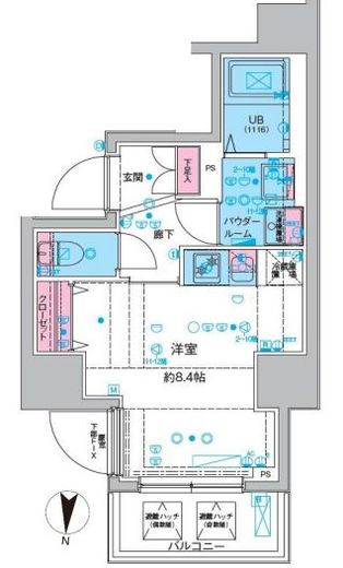 GENOVIA本所吾妻橋Ⅲ (ジェノヴィア本所吾妻橋Ⅲ)　601号室　間取り