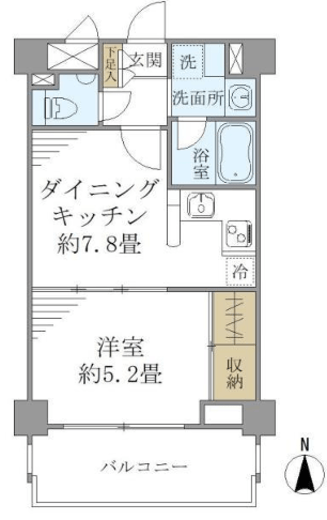 カナルグランデ　202号室　間取り
