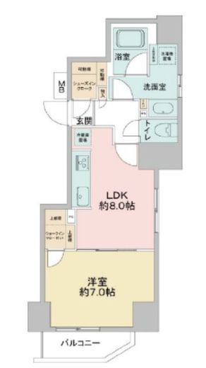 CAVANA浅草 (カバナ浅草)　1001号室　間取り