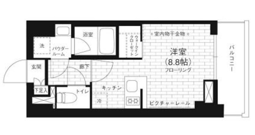 ステージファースト亀戸　803号室　間取り
