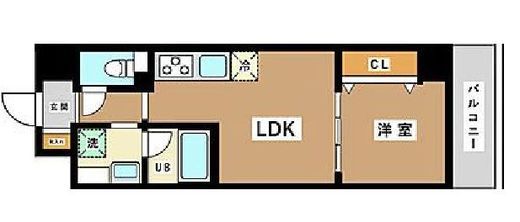 JU TOWER FRONT亀沢 (ジェーユータワーフロント亀沢)　202号室　間取り