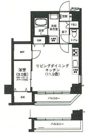 アイルプレミアム押上ノルド　211号室　間取り